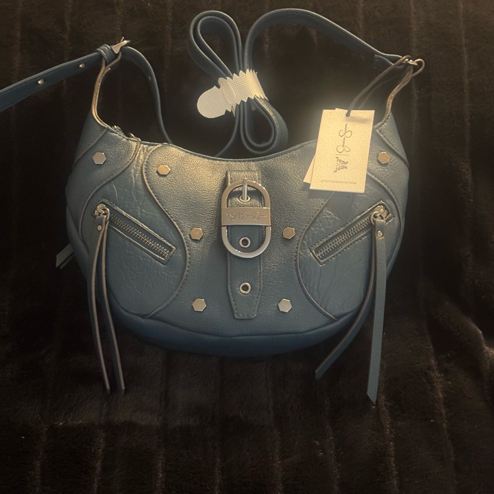 Jessica Simpson Blue Shoulder Bag